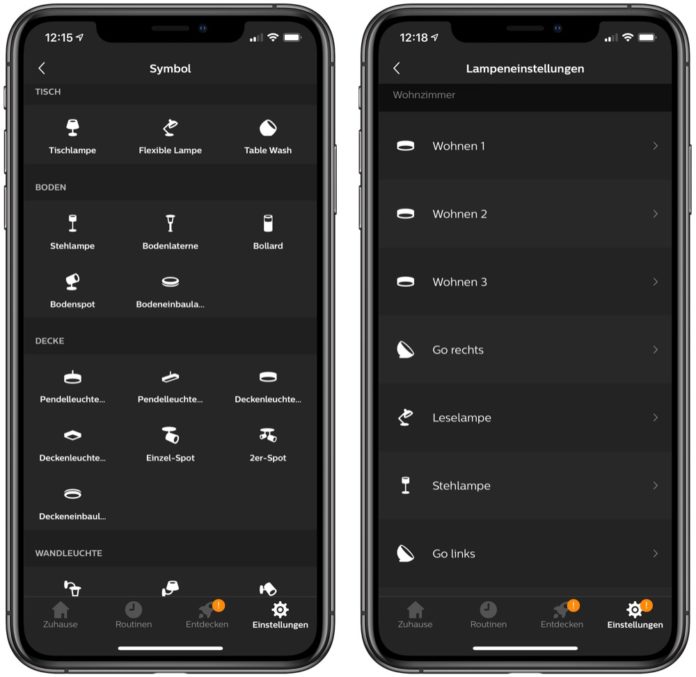 Philips Hue: Zonen in Widget und neue Icons für Lampen - Hueblog.de
