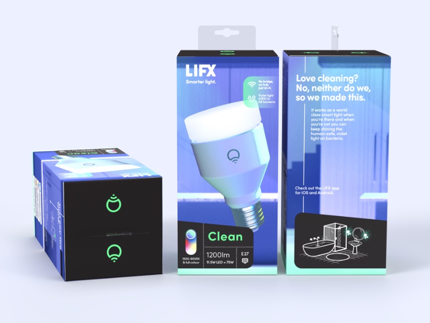 Hueblog: LIFX Clean: Antibakterielles Desinfektions-Licht für 80 Euro vorgestellt