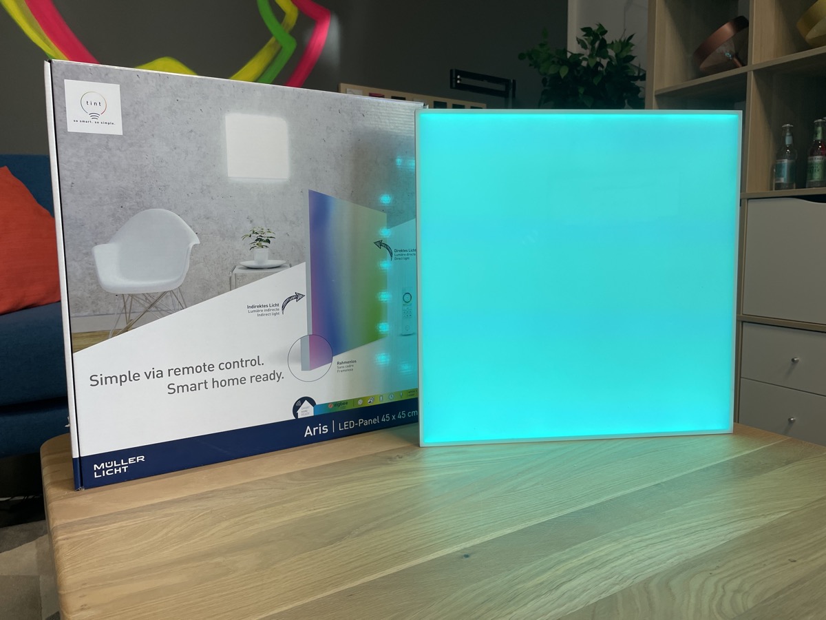 Hueblog: Tint Aris: Buntes LED-Panel von Müller-Licht ausprobiert