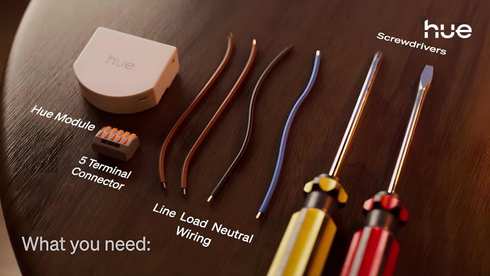 Hue Wired Wall Switch Module Lieferumfang